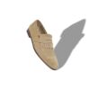 AGASIO Beige mocka-Loafers med kiltie AGASIO Beige mocka-Loafers med kiltie