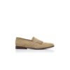 AGASIO Beige mocka-Loafers med kiltie AGASIO Beige mocka-Loafers med kiltie