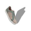AGILIO Grå och gröna låga sneakers i kalvskinn AGILIO Grå och gröna låga sneakers i kalvskinn