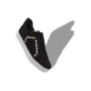 AGILIO Svarta sneakers i mocka med blankstygn AGILIO Svarta sneakers i mocka med blankstygn