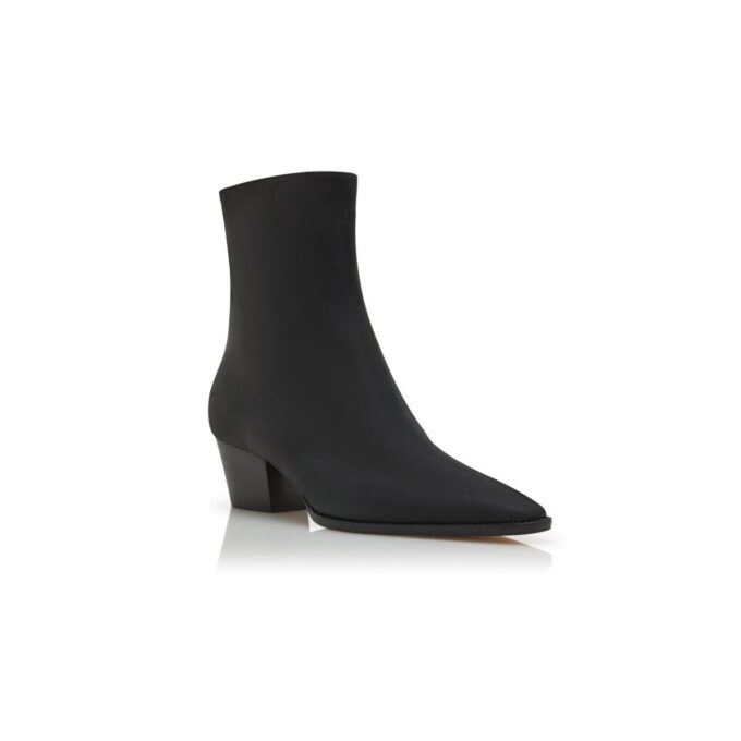 ALIERA Svarta ankelstövlar i nubuck