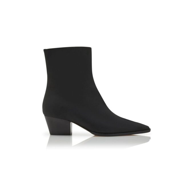 ALIERA Svarta ankelstövlar i nubuck