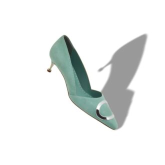 ARI gröna pumps i mocka