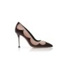 ATENA Pumps i ljusbeige och mörkbrunt läder