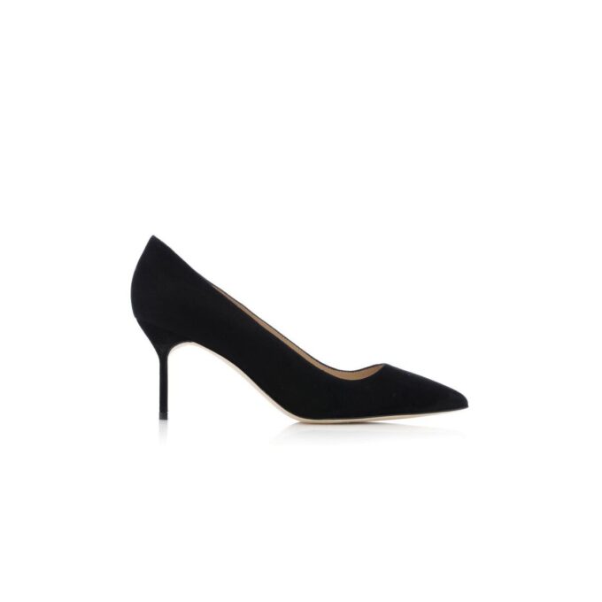 BB 70 Svarta pumps i svart mocka med spetsig tå BB 70 Svarta pumps i svart mocka med spetsig tå