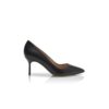 BB CALF 70 Svarta pumps i kalvskinn med spetsig tå BB CALF 70 Svarta pumps i kalvskinn med spetsig tå