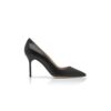 BB CALF 90 Svarta pumps i kalvskinn med spetsig tå BB CALF 90 Svarta pumps i kalvskinn med spetsig tå