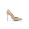 BB CALF Pumps i taupefärgat kalvskinn med spetsig tå BB CALF Pumps i taupefärgat kalvskinn med spetsig tå