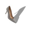 BB Svartvita raffia-pumps med spetsig tå BB Svartvita raffia-pumps med spetsig tå