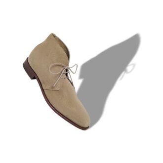 BERWICK Beige mockaskor stövlar