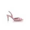 BRAMORA Ljusrosa Pumps i nappaläder med slingback BRAMORA Ljusrosa Pumps i nappaläder med slingback