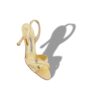 CALLASLI Slingback-sandaler i guldfärgat nappaläder CALLASLI Slingback-sandaler i guldfärgat nappaläder
