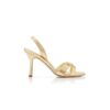CALLASLI Slingback-sandaler i guldfärgat nappaläder CALLASLI Slingback-sandaler i guldfärgat nappaläder