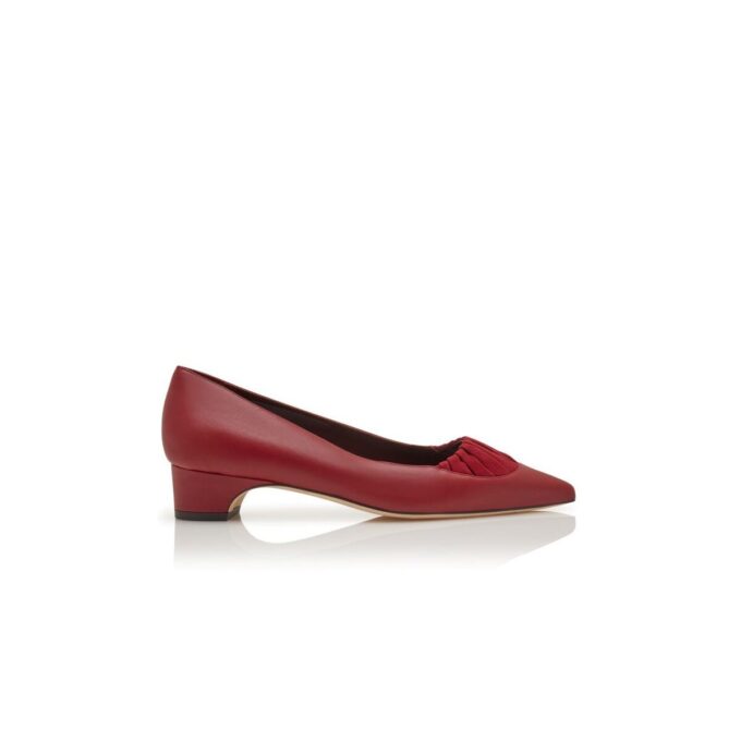 CALZA Pumps i rött nappaläder CALZA Pumps i rött nappaläder