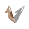CALZASLI Ljusbeige Pumps i nappaläder med slingback