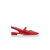 CAMPARIFLATSLI Röda slingback-platta skor i nappaläder CAMPARIFLATSLI Röda slingback-platta skor i nappaläder