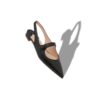 CAMPARIFLATSLI Svarta platta skor i nappaläder med slingback CAMPARIFLATSLI Svarta platta skor i nappaläder med slingback