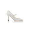 CAMPARINEW BRIDAL Pumps i krämfärgad satin med spetsig tå CAMPARINEW BRIDAL Pumps i krämfärgad satin med spetsig tå