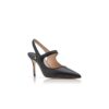CAMPARISLI Svarta pumps i nappaläder med spetsig tå och slingback CAMPARISLI Svarta pumps i nappaläder med spetsig tå och slingback