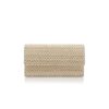 CAPRIPLA Ljusbeige och krämfärgad raffia-clutch CAPRIPLA Ljusbeige och krämfärgad raffia-clutch