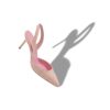 CAPSLI Ljusrosa Pumps i linne med slingback CAPSLI Ljusrosa Pumps i linne med slingback
