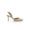 CAROLYNE 70 Ljusbeige och krämfärgade raffiapumps med slingback CAROLYNE 70 Ljusbeige och krämfärgade raffiapumps med slingback