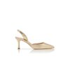 Carolyne 70 Slingback-pumps i guldfärgat nappaläder Carolyne 70 Slingback-pumps i guldfärgat nappaläder