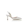Carolyne 70 Slingback-pumps i silverfärgat nappaläder Carolyne 70 Slingback-pumps i silverfärgat nappaläder