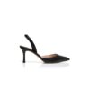 Carolyne 70 Svarta pumps i nappaläder med hälrem Carolyne 70 Svarta pumps i nappaläder med hälrem
