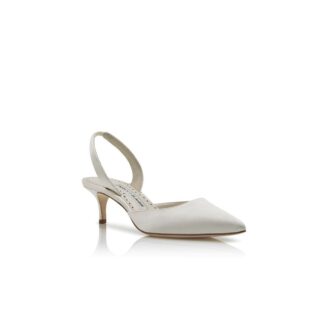 CAROLYNE BRIDE Vita pumps i satin med slingback