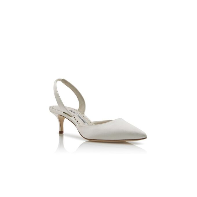 CAROLYNE BRIDE Vita pumps i satin med slingback CAROLYNE BRIDE Vita pumps i satin med slingback