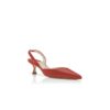 Carolyne Röda pumps i nappaläder med slingback