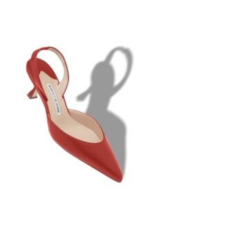 Carolyne Röda pumps i nappaläder med slingback Carolyne Röda pumps i nappaläder med slingback