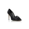 DANCENY Svarta pumps med spets och smyckesdetaljer DANCENY Svarta pumps med spets och smyckesdetaljer