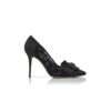 DANCENY Svarta pumps med spets och smyckesdetaljer DANCENY Svarta pumps med spets och smyckesdetaljer