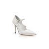 DELFI vita Mary Jane-Pumps i lackläder DELFI vita Mary Jane-Pumps i lackläder