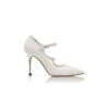 DELFI vita Mary Jane-Pumps i lackläder DELFI vita Mary Jane-Pumps i lackläder