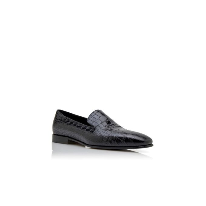 DJAN Loafers i svart kalvskinn DJAN Loafers i svart kalvskinn