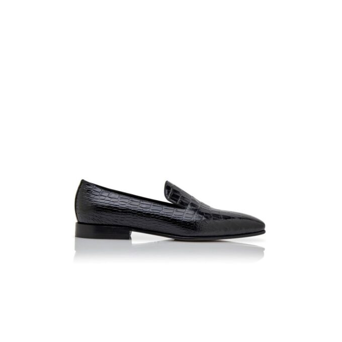 DJAN Loafers i svart kalvskinn DJAN Loafers i svart kalvskinn