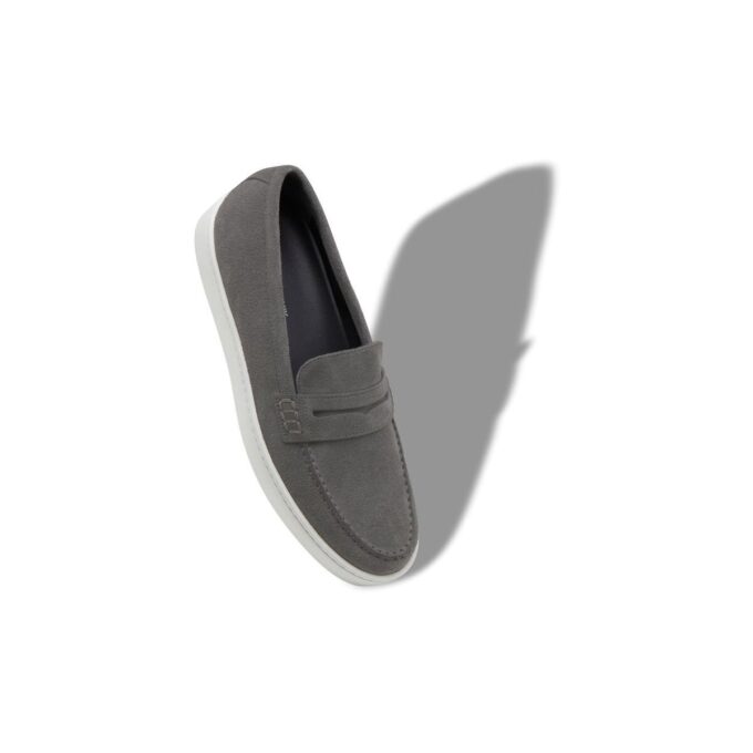 ELLIS gråa slip-on-Loafers i mocka ELLIS gråa slip-on-Loafers i mocka