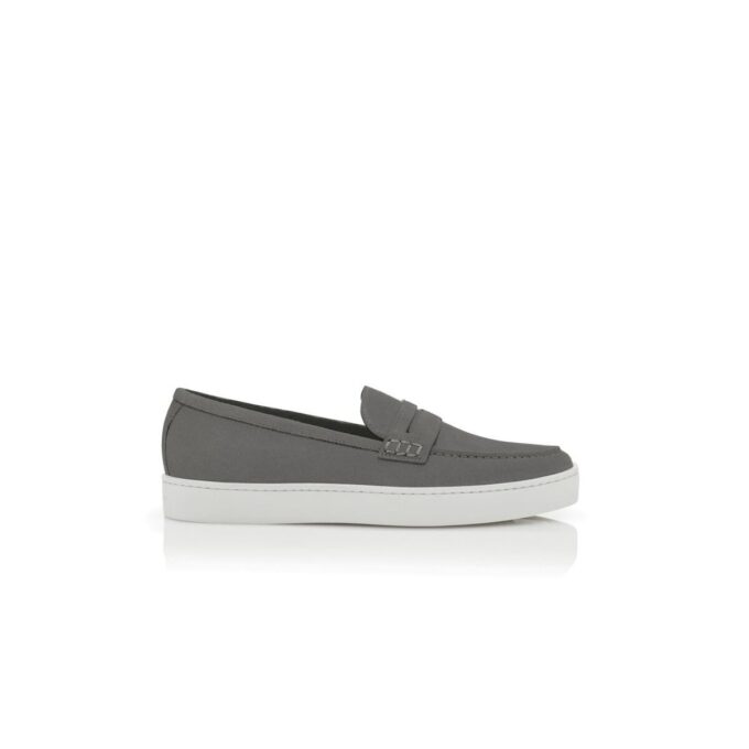 ELLIS gråa slip-on-Loafers i mocka ELLIS gråa slip-on-Loafers i mocka