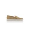 ELLIS Ljus khakifärgade slip-on-Loafers i mocka ELLIS Ljus khakifärgade slip-on-Loafers i mocka