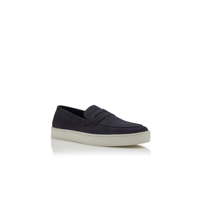ELLIS marinblå slip-on-Loafers i mocka ELLIS marinblå slip-on-Loafers i mocka