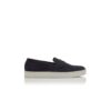 ELLIS marinblå slip-on-Loafers i mocka ELLIS marinblå slip-on-Loafers i mocka