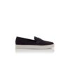 ELLIS marinblå slip-on-Loafers i mocka ELLIS marinblå slip-on-Loafers i mocka