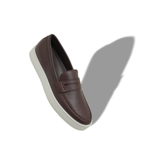 ELLIS Mörkbruna loafers i kalvskinn ELLIS Mörkbruna loafers i kalvskinn
