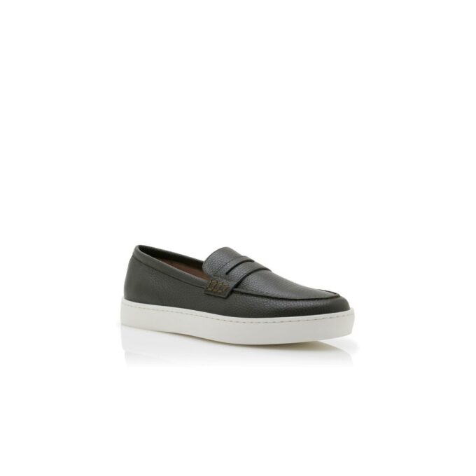 ELLIS mörkgröna slip-on-Loafers i kalvskinn ELLIS mörkgröna slip-on-Loafers i kalvskinn