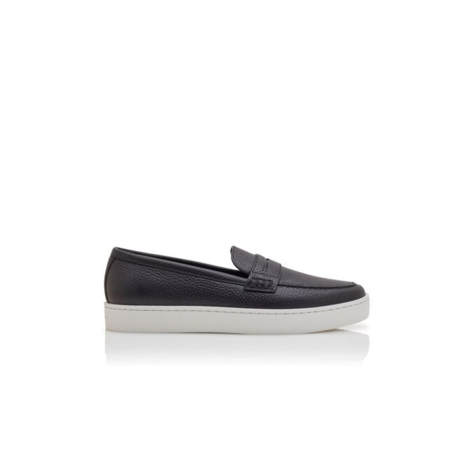 ELLIS svarta loafers i kalvskinn ELLIS svarta loafers i kalvskinn