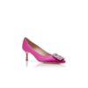 Hangisi 50 Pumps i fuchsiafärgad satin med smyckespänne Hangisi 50 Pumps i fuchsiafärgad satin med smyckespänne
