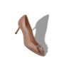 Hangisi 70 Beige satin pumps med spännen Hangisi 70 Beige satin pumps med spännen
